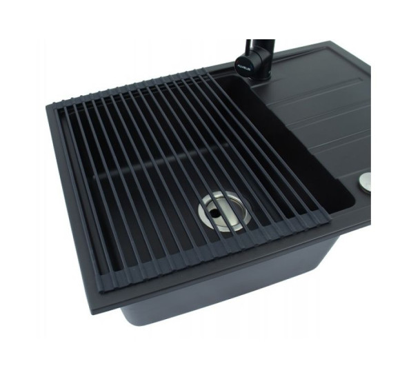 ALVEUS AllRound vyniojamas padėkliukas, juodas, 450x330