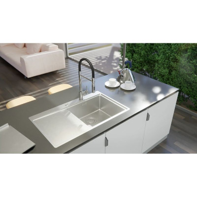 ALVEUS Pure Up 40 nerūdijančio plieno plautuvė (dešinė)