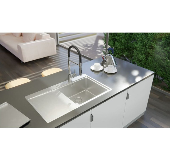 ALVEUS Pure Up 40 nerūdijančio plieno plautuvė (dešinė)