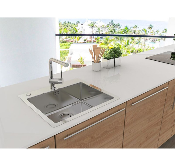 ALVEUS Pure Up 70 nerūdijančio plieno plautuvė