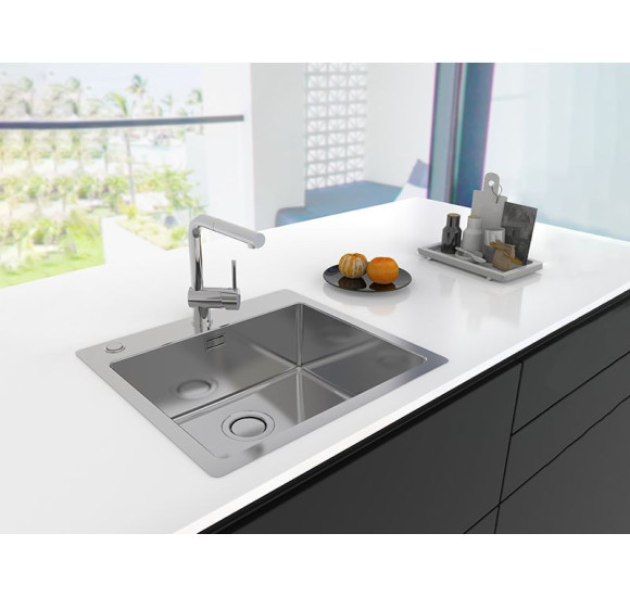 ALVEUS Pure Up 70 nerūdijančio plieno plautuvė