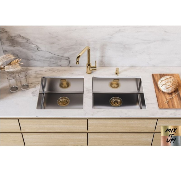 ALVEUS Kombino 20 nerūdijančio plieno plautuvė (montuojama po stalviršiu)