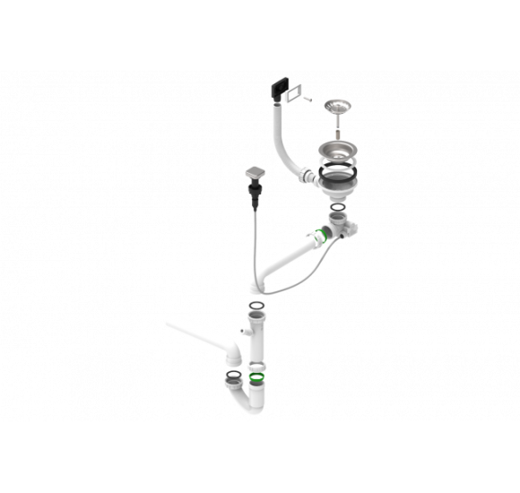 ALVEUS Line Max 20 nerūdijančio plieno plautuvė