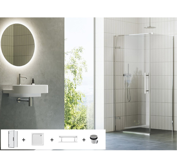 Ravak dušo komplektas 5 in 1 Cool! COSD1 + COPS (chromo spalvos profiliai)