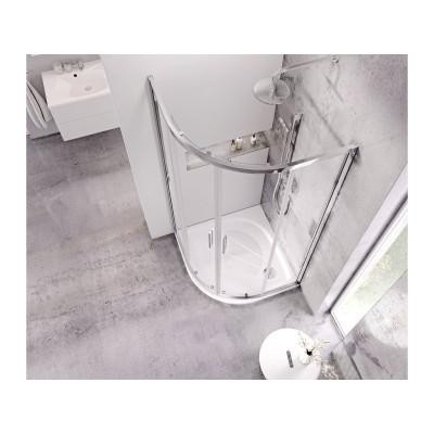 Ravak dušo komplektas 5in1 Blix Slim BLSCP4, 80x80, chromo spalvos profiliai