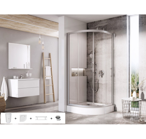 Ravak 5in1 dušo komplektas X-Point XP1CP4, 90x90