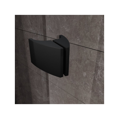 Ravak Pivot PDOP1 + PPS dušo komplektas 5in1, 90x90, juodos spalvos profiliai