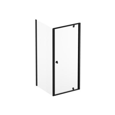 Ravak Pivot PDOP1 + PPS dušo komplektas 5in1, 90x90, juodos spalvos profiliai