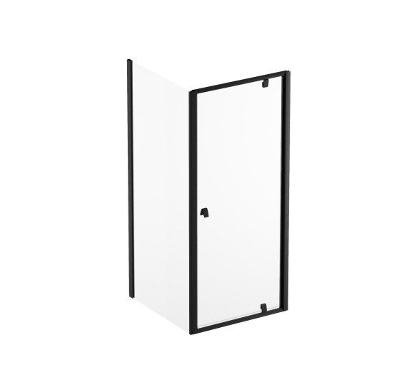 Ravak Pivot PDOP1 + PPS dušo komplektas 5in1, 90x90, juodos spalvos profiliai