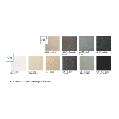 ALVEUS Cadit 10 granitinė plautuvė (Black Edition)