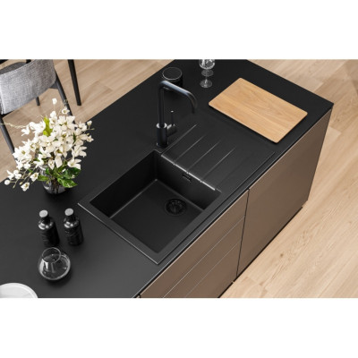 ALVEUS Cadit 20 granitinė plautuvė (Black Edition)