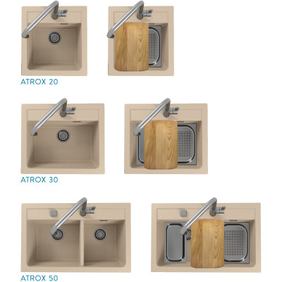 ALVEUS nuvarvėjimo indas, skirtas Atrox plautuvėms