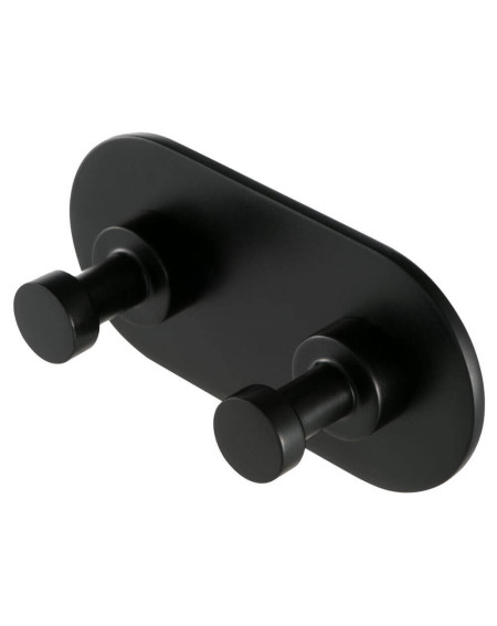 Rūbų/rankšluosčių kabliukas Geesa Nemox Black dvigubas