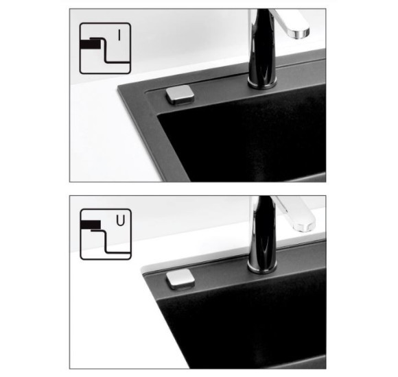 ALVEUS Atrox 40 granitinė plautuvė (Black Edition)