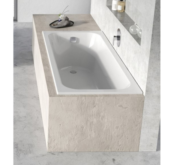 IŠPARDAVIMAS. Ravak Chrome Slim stačiakampės vonios komplektas 170x75, su apdaila, sifonu, kojelėmis (iš ekspozicijos)