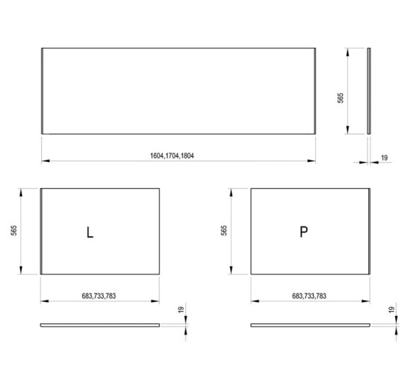 IŠPARDAVIMAS. Ravak Chrome Slim stačiakampės vonios komplektas 170x75, su apdaila, sifonu, kojelėmis (iš ekspozicijos)