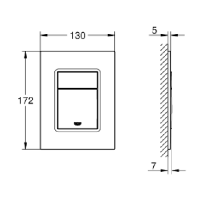 IŠPARDAVIMAS. Grohe Skate Cosmopolitan S vandens nuleidimo klavišas GD2(Brushed Warm sunset spalva)