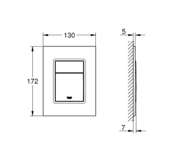 IŠPARDAVIMAS. Grohe Skate Cosmopolitan S vandens nuleidimo klavišas GD2(Brushed Warm sunset spalva)