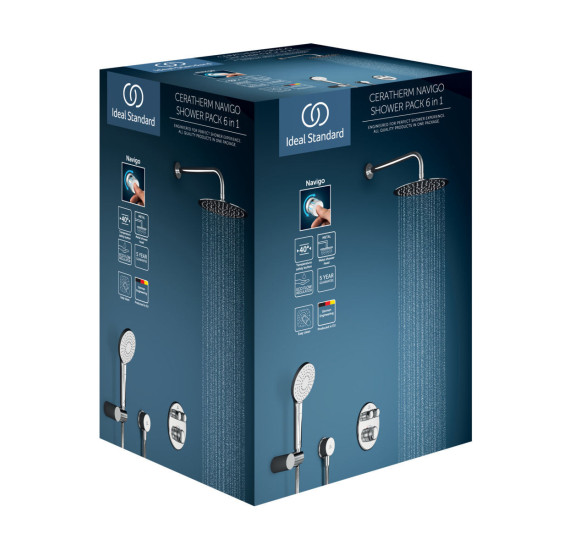 Ideal Standard Ceratherm Navigo potinkinė termostatinė sistema (A7771AA)