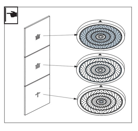 Ideal Standard CERATHERM NAVIGO SOLOS potinkinė termostatinė sistema, dušo galva su apšvietimu, 330mm