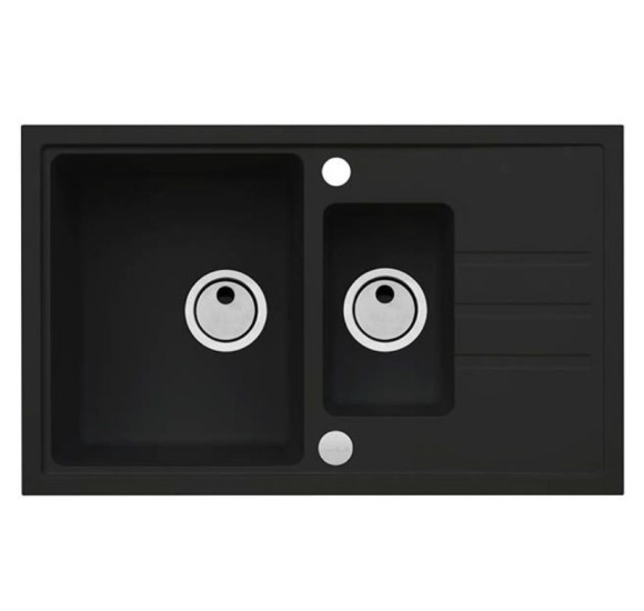 ALVEUS Intermezzo 70 granitinė plautuvė su papildomu dubeniu