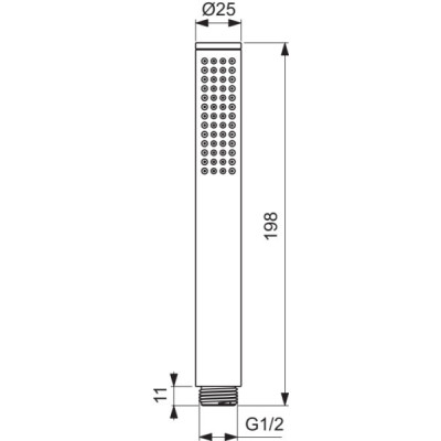 Ideal Standard Ceratherm potinkinis dušo komplektas su 300 mm dušo galva, be maišytuvo