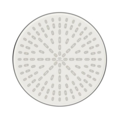 Ideal Standard Idealrain apvali "lietaus" dušo galva, 260 mm skersmuo, chromo/balta spalva
