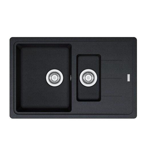 Franke BFG 651-78 Akmens masės plautuvė, eksentrinis ventilis, nerūdijančio plieno rankenėlė ir perlaja