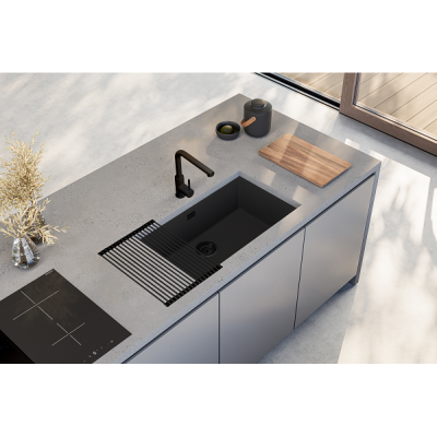 ALVEUS Omni 40 granitinė plautuvė (Black Edition)