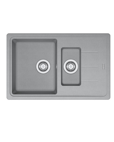 Franke BFG 651-78 Akmens masės plautuvė, eksentrinis ventilis, nerūdijančio plieno rankenėlė ir perlaja