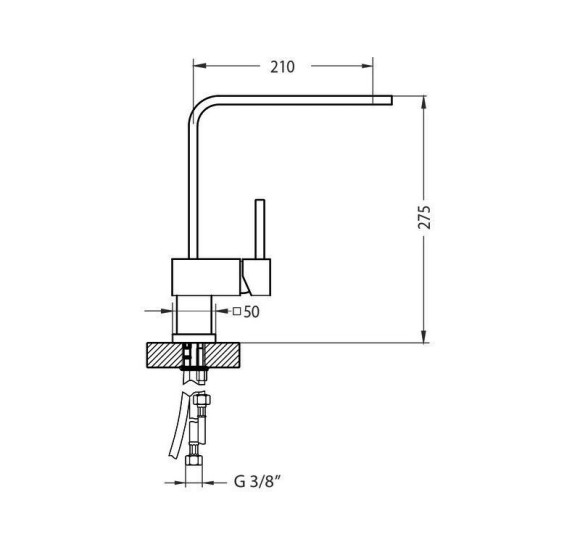 ALVEUS Laguna Monarch maišytuvas plautuvei