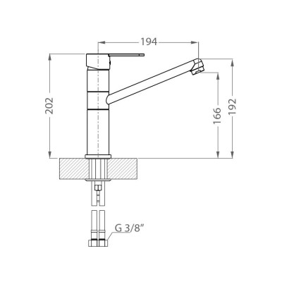 ALVEUS Zenit plautuvės maišytuvas
