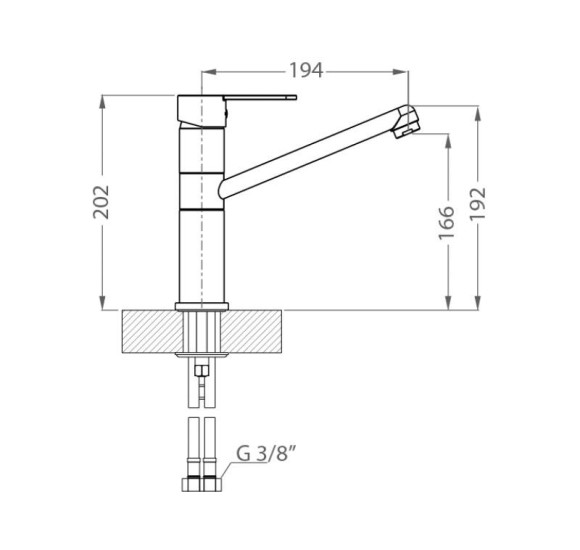 ALVEUS Zenit plautuvės maišytuvas