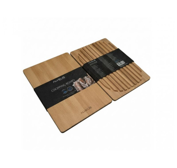 ALVEUS medinė duonos pjaustymo lentelė (bukas), 355x240x20