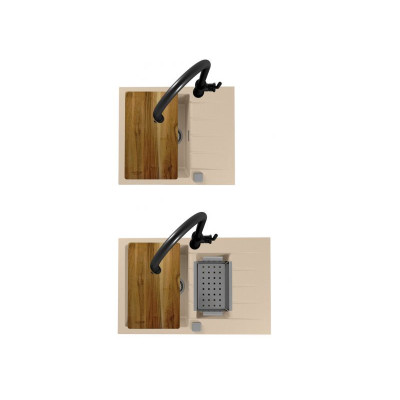 ALVEUS medinė pjaustymo lentelė, 440x250x20