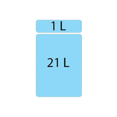 ALVEUS Albio 20 šiukšliadėžė, 21l+1l, 255x455x400