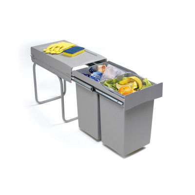 ALVEUS Albio 20 šiukšliadėžė, 14l+14l, 255x455x400