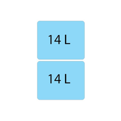 ALVEUS Albio 20 šiukšliadėžė, 14l+14l, 255x455x400