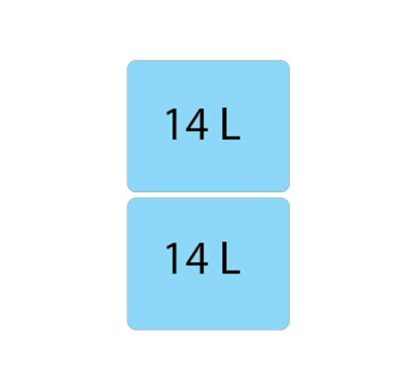 ALVEUS Albio 20 šiukšliadėžė, 14l+14l, 255x455x400