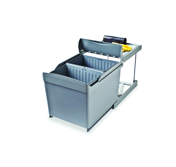 ALVEUS Albio 30 šiukšliadėžė 16l+16l, 350x475x370
