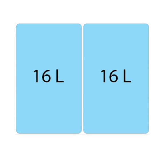 ALVEUS Albio 30 šiukšliadėžė 16l+16l, 350x475x370