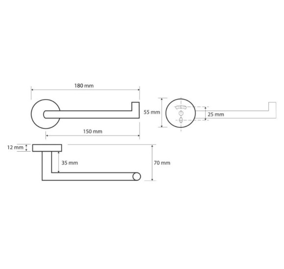 Bemeta Omega tualetinio popieriaus laikiklis