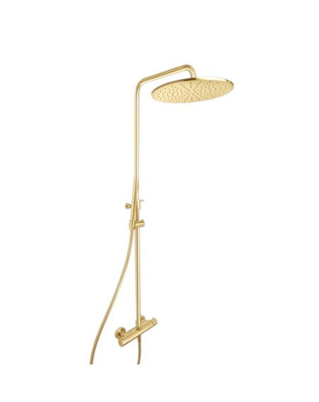 QD MagistroLab Venezia virštinkinė termostatinė sistema dušui, reguliuojamo aukščio (pasirinkite spalvą)