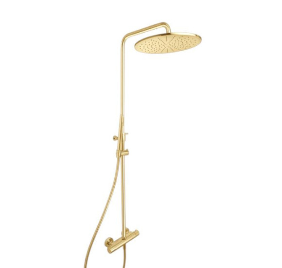 QD MagistroLab Venezia virštinkinė termostatinė sistema dušui, reguliuojamo aukščio (pasirinkite spalvą)