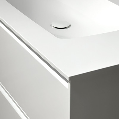 Kamė Orion baldinis praustuvas iš akrilinės DURATEK® medžiagos, 100 cm