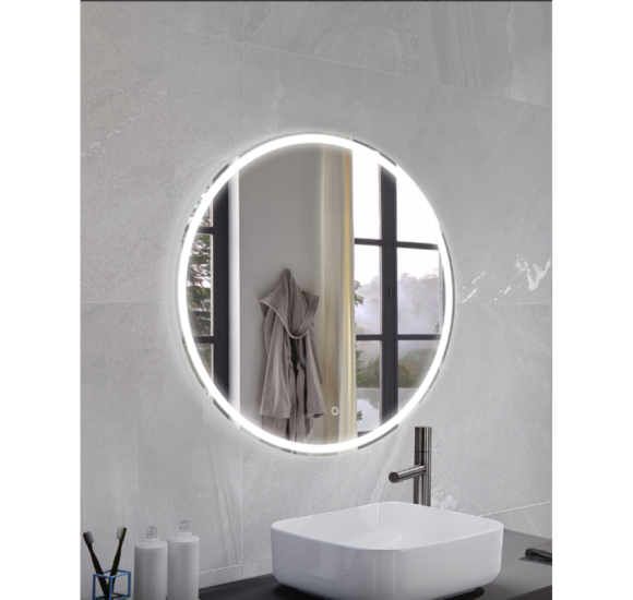 FOCCO MIA ROUND apvalus LED veidrodis, 60 cm, priekinis apšvietimas 3000-5700K, dimeriavimas, antirasojimo funkcija