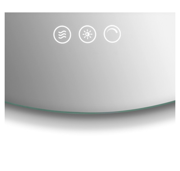 FOCCO MIA ROUND apvalus LED veidrodis, 60 cm, priekinis apšvietimas 3000-5700K, dimeriavimas, antirasojimo funkcija