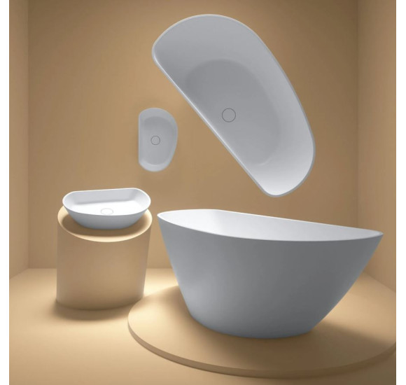 Fjordd Fjord laisvai pastatoma, asimetriška vonia 1700x800