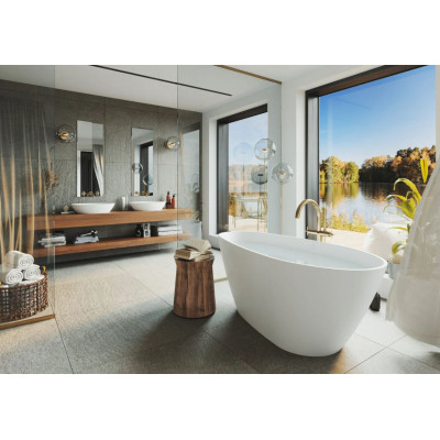 Fjordd Senja laisvai pastatoma asimetriška vonia 1600x750