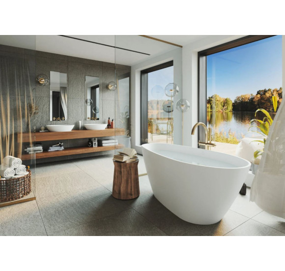 Fjordd Senja laisvai pastatoma asimetriška vonia 1600x750